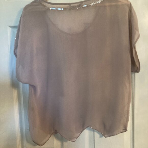 RW&Co. Sheer Beaded Top - NWOT - Picture 7 of 7